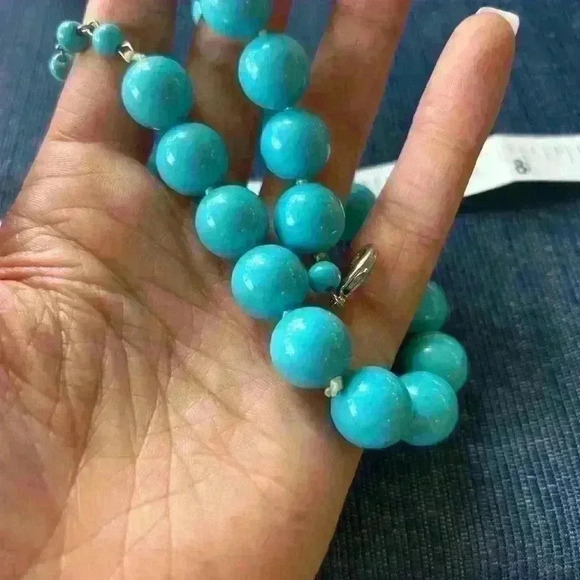 🩵🏖️Turquoise fashion necklace and earrings set 🩵🏖️ - Picture 8 of 8